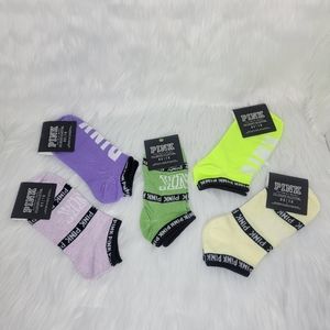 PINK Victoria's Secret collegiate collection socks.